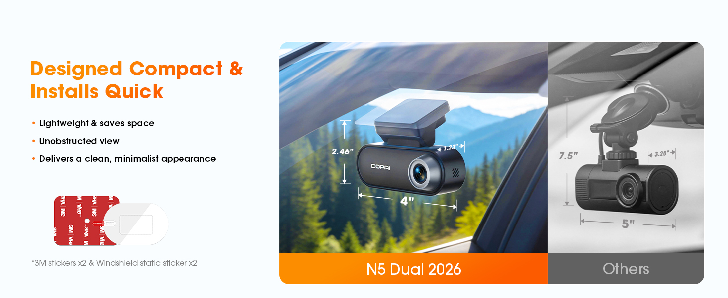 sleek dashcam
