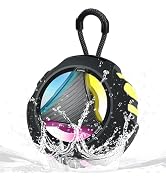 Portable Bluetooth Speaker, IPX7 Waterproof Rating, Multicolor RGB Lighting, 25-Hour Playback Dur...