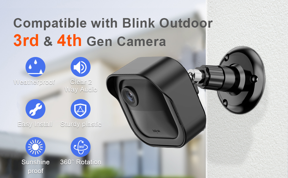 compatible with blink outdoor 3rd and 4th gen camera