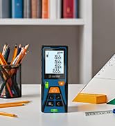 Laser Distance Meter 196ft – Digital Laser Measuring Tool with LCD Backlit Display, Area Volume P...