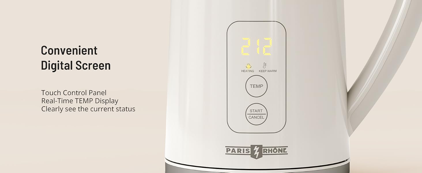 PARIS RHÔNE Electric Kettle Temperature Control