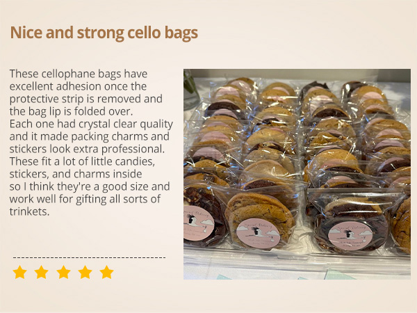 Sealable Cellophane Plastic Treat Bag