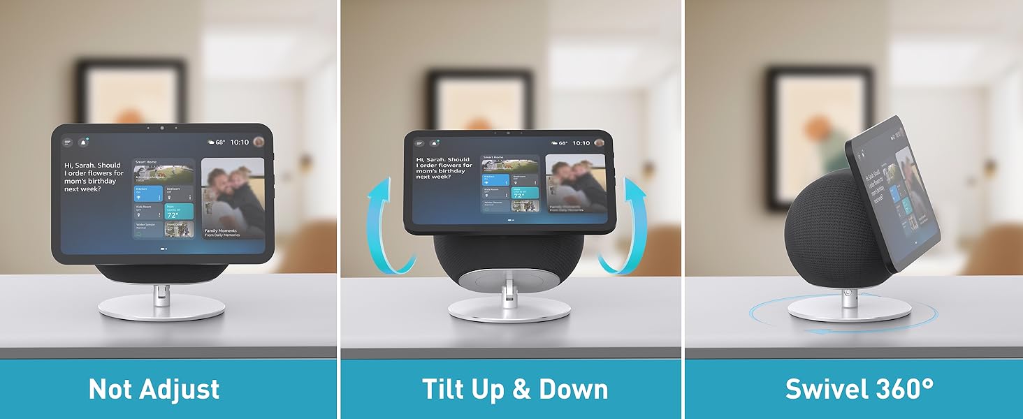 W11-1 Silver-ECHO SHOW 11 STAND SWIVEL