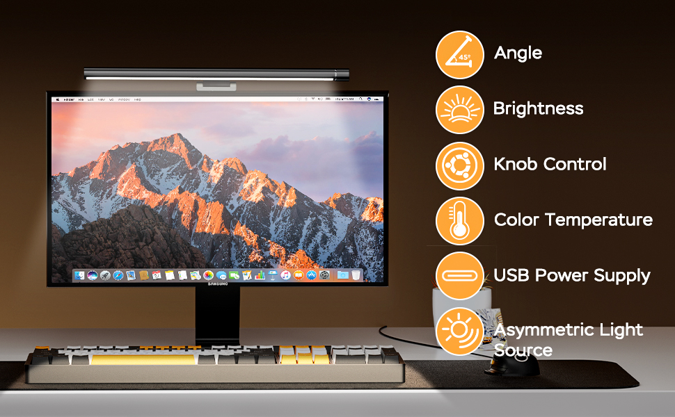 Screen hanging light