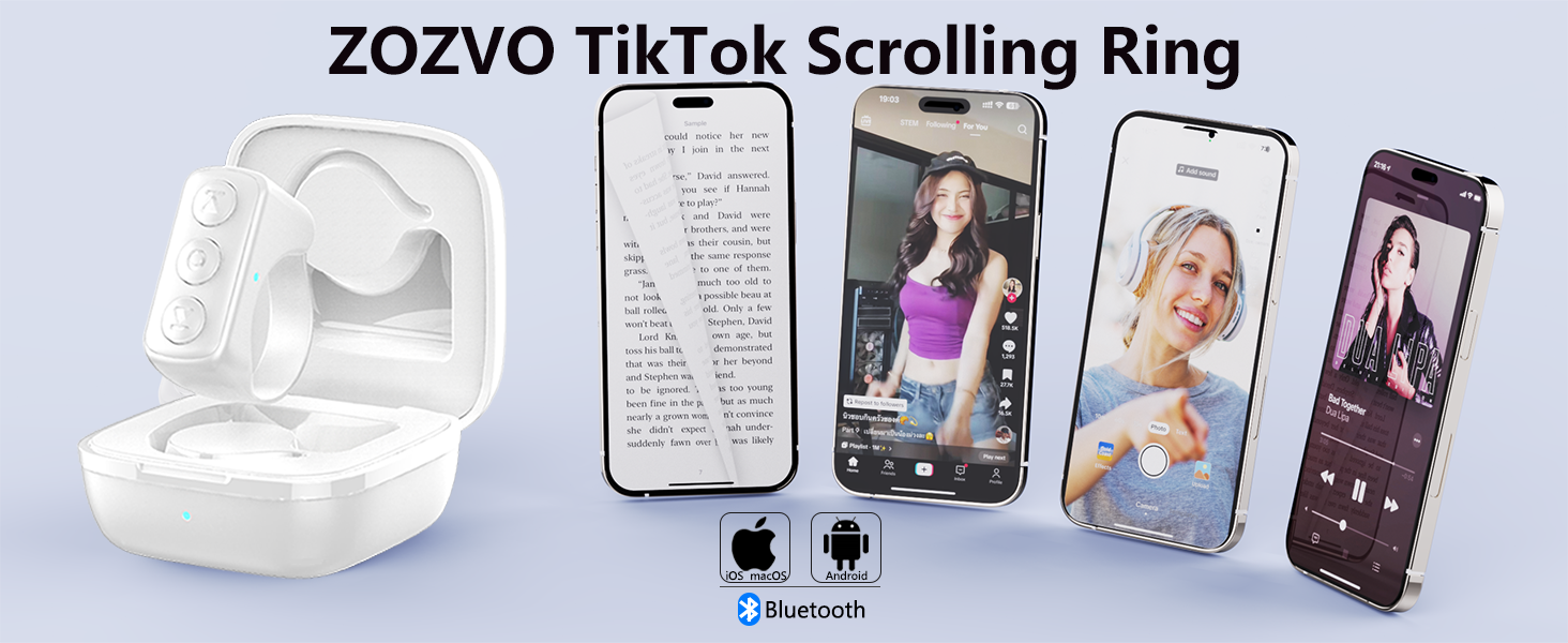 ZOZVO Tiktok Scrolling Ring