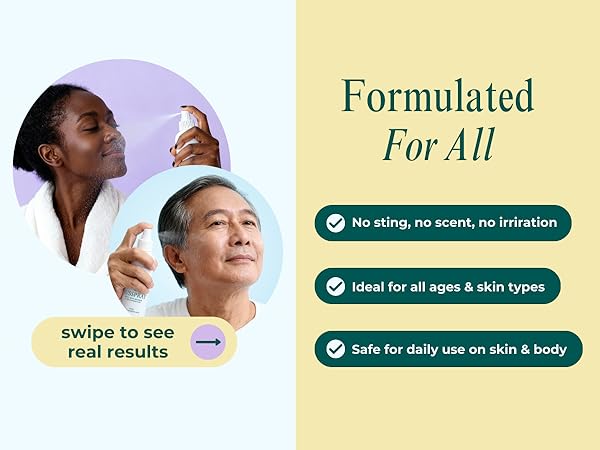 formulated for all no sting scent and irritation all ages safe for daily use on skin body
