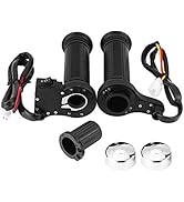 EVGATSAUTO Electric Hot Hand Grips,1 Pair 22mm(7/8") Motorcycle Universal Electric Hot Heated War...