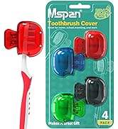 Mspan Toothbrush Head Cover Cap: Toothbrush Protector Brush Pod Case Protective Plastic Clip Bath...