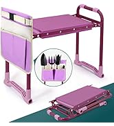 Byhagern Foldable Garden Kneeler and Seat,Portable Garden Kneeler Stool - Heavy Duty Garden Bench...