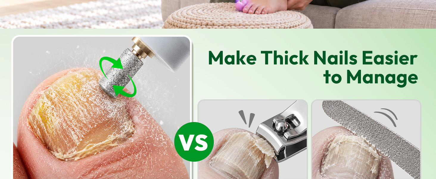 Verdora Electric Nail Drill for Thick Nail