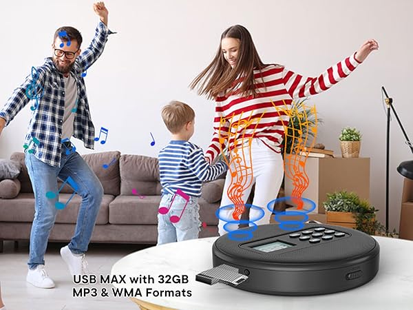 Portable cd player with USB MP3