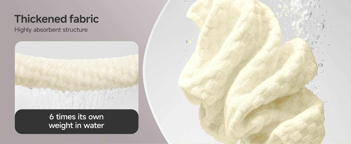 Ivory bath towels set