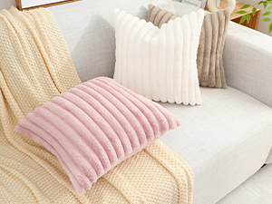 cream white pillow covers