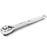 TOMMARS 3/8 inch Drive Ratchet, Ratchets Handle Socket Wrench Tool, 72-Tooth, Quick-Release Rever...