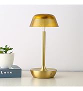 Cordless LED Table Lamp, 3200mAh Rechargeable Battery Powered Desk Lamp, 3 Color Touch Control St...