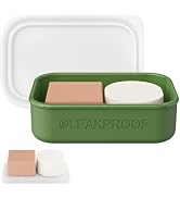 Quatish Large Leakproof Travel Soap Case, Solid Shampoo Bar Holder, Silicone Soap Box with Draini...