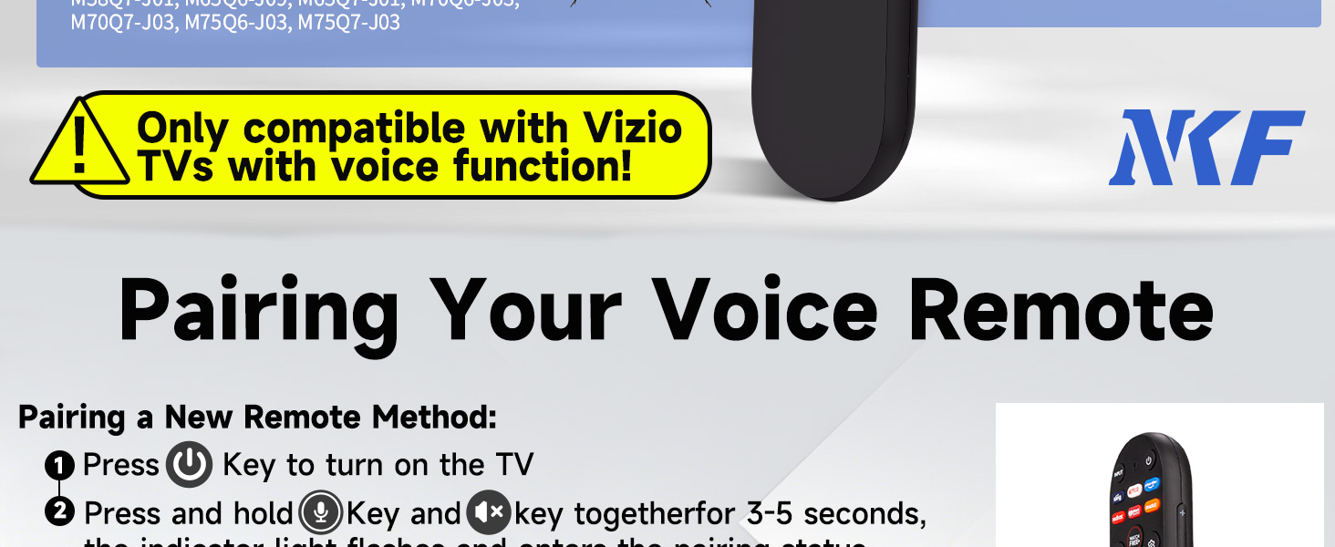XRT270 Voice Remote Control for Vizio TV