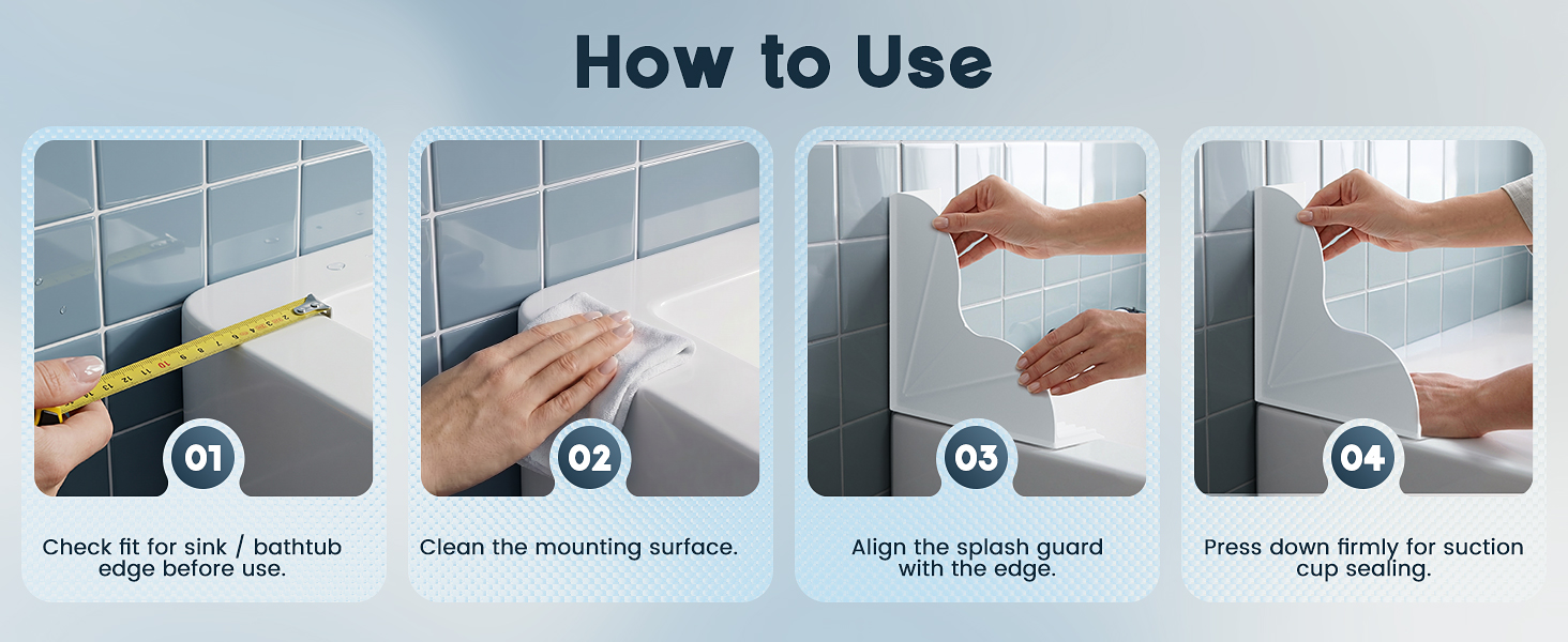 bathtub splash guard