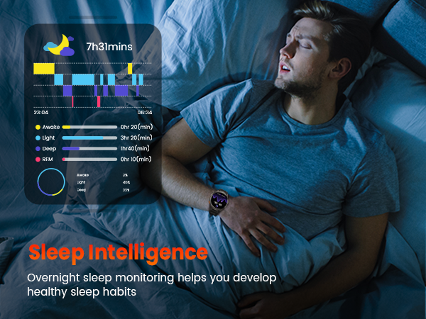 Military Smart Watches for Men Fitness Tracker Watch
