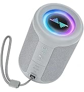 LENRUE Small Portable Bluetooth Speaker with Lights, TWS Stereo Surround Sound, Type C Powered, B...