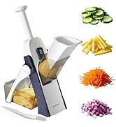 SupMaKin Safe Mandoline Slicer for Kitchen, Potato Slicer, All in 1 Vegetables Slicer and Chopper...