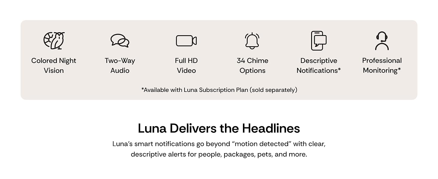 Battery Doorbell | Home or business security with Head-to-Toe Video, Live View with Two-Way Talk