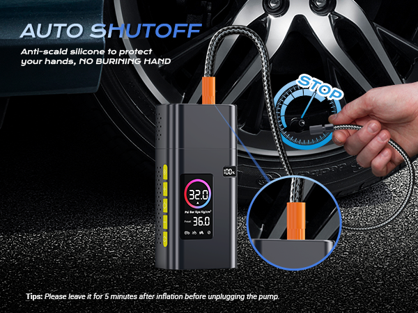 tire inflator portable air compressor cordless compact rechargeable pump for car tires 110v