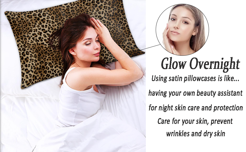 Standard Queen King Size Satin Silk Pillowcase for Hair and Skin Pillow Cases Soft Silk Pillow Case