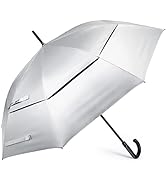 G4Free UPF 50+ 52 Inch UV Protection Umbrella, Automatic Open Hook Handle J Stick Golf Umbrellas ...