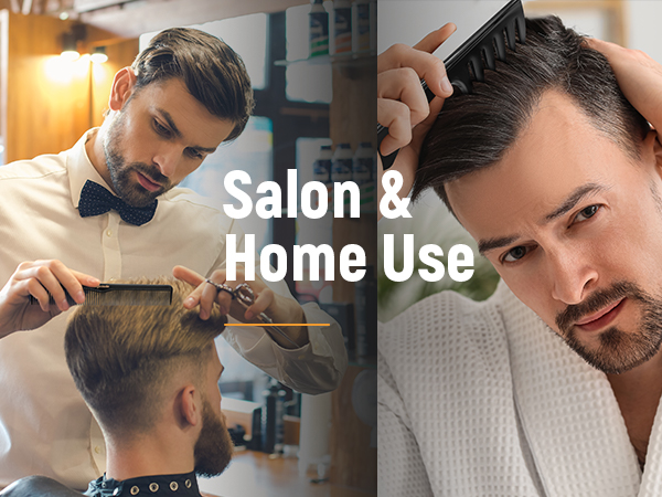 Men's Hiar Comb &amp; Brush Set for Salon and Home Use