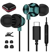 USB C Headphone Wired Earbuds for Samsung S26 Ultra S25 FE S24 Ultra A17 A16 S23 in-Ear Noise Iso...