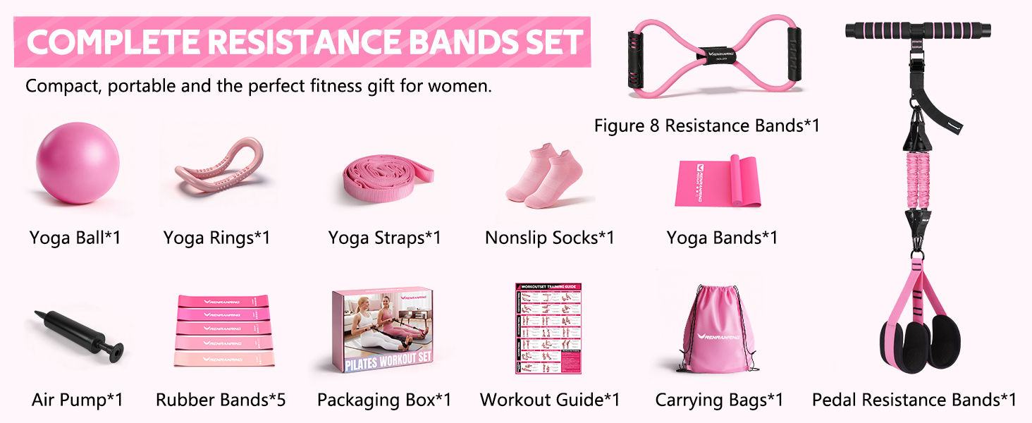 exercise bands with handles