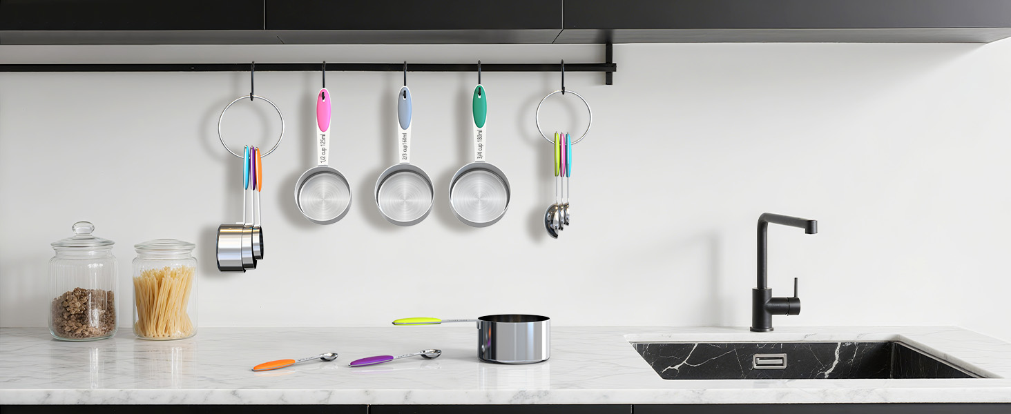 stainless steel measuring spoons