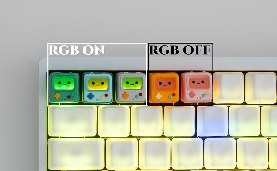 Cute Retro Game Consoler-Shpaed Keycaps