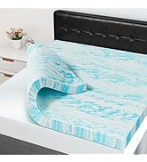 NEWBULIG 3 Inch Mattress Topper Memory Foam Twin XL, Thick Comfy Soft Gel Infused Cooling Bed Top...