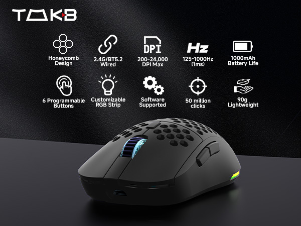 TMKB-M1-Wireless Gaming Mouse-black