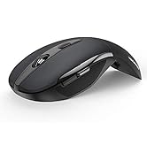 Folding Wireless Optical Mouse TECKNET 2.4G Portable Mouse with USB Nano Receiver for Notebook, P...