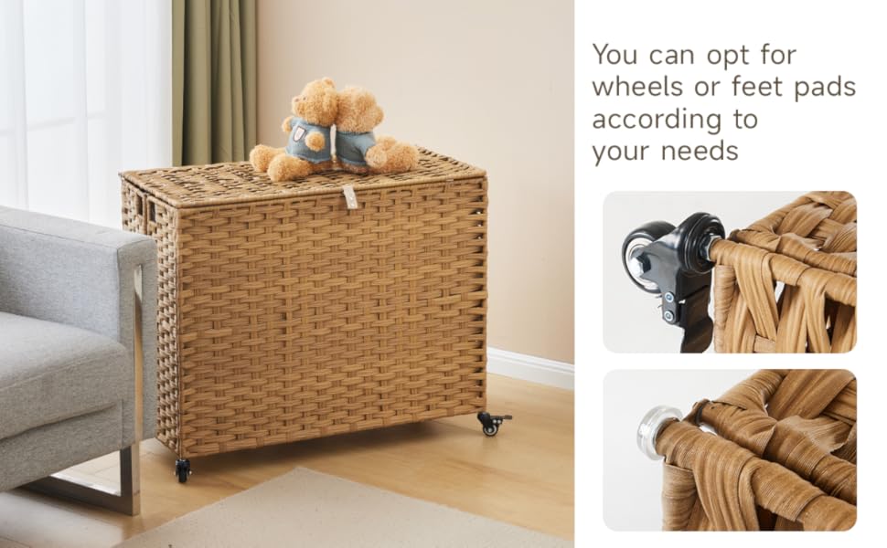 laundry hamper with wheels