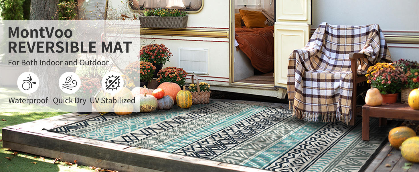 Outdoor Rug Waterproof 5x8 6x9 8x10 Outdoor Patio Rug