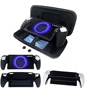 JDGPOKOO 6 in 1 Accessories Bundle for PlayStation Portal, Carrying Case with Silicone Protective...