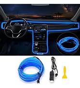 Jushope EL Wire Car LED Lights, Interior Car Lights Strip, USB Car Ambient Lighting with Switch a...