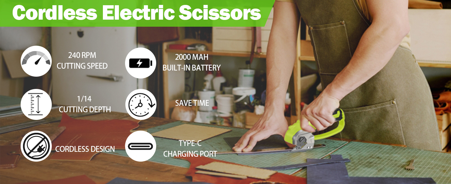 Cordless Electric Scissors 