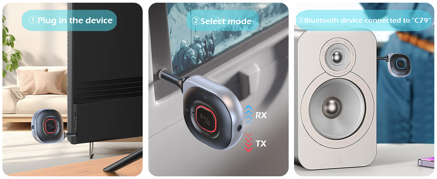 Connect with Bluetooth AUX Adapter