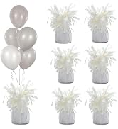Moretreat Aluminum Foil Balloon Weights for Parties (6 pcs) - 0.31lb (140g) Each - Premium Balloo...