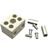 Ceramic Terminal Block Wire Connectors, Dicio High Temp Porcelain Wire Connectors for Oven and Po...
