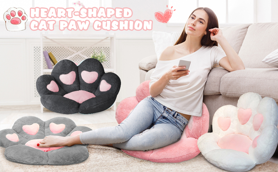 cat paw cushion