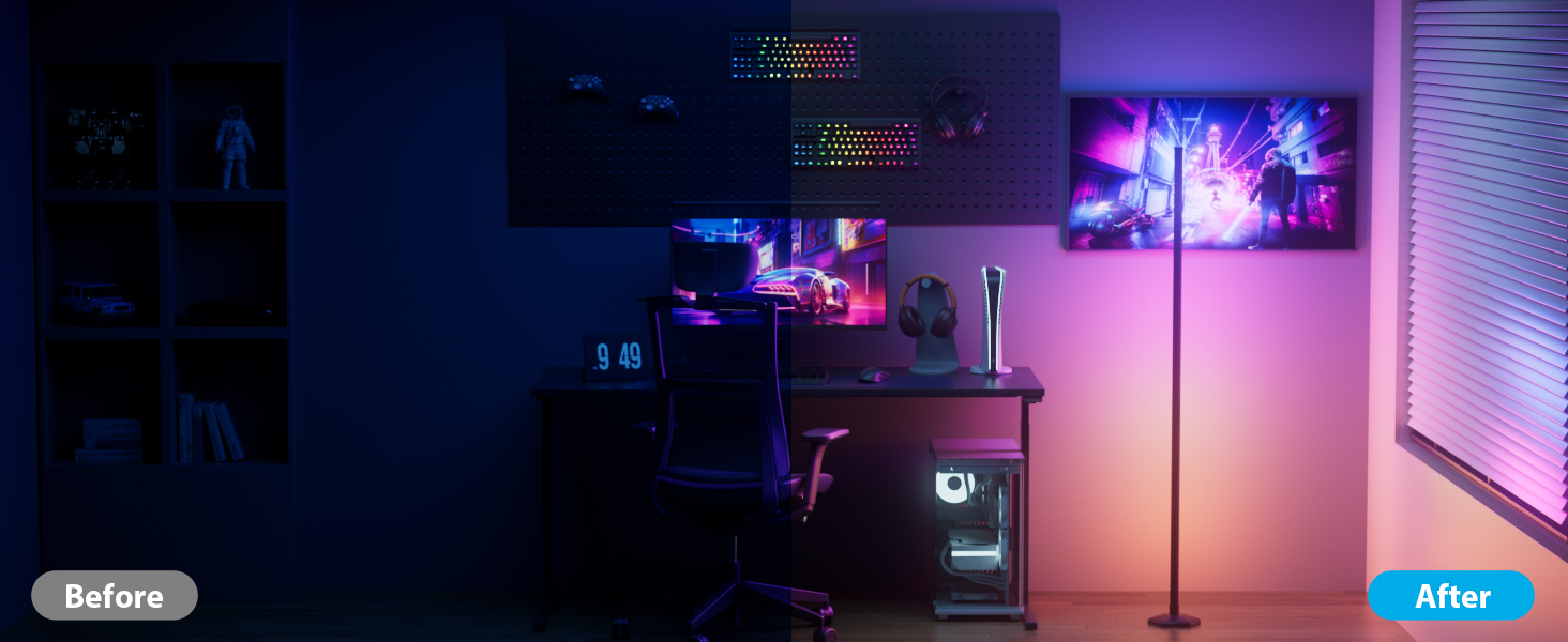 RGB LED Corner Lamp