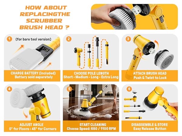 shower cleaner brush