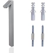 5 Inch House Numbers for Outside, Metal Modern Floating House Numbers, Garden Door Mailboxs Decor...