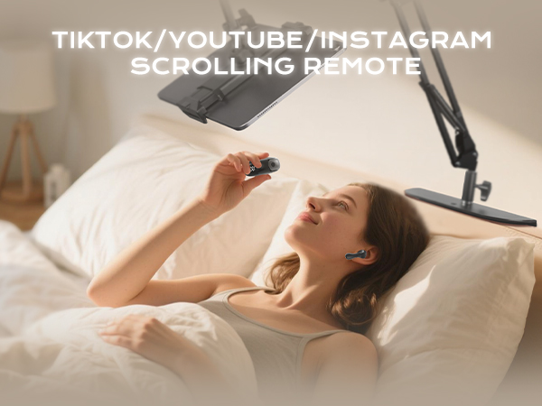 xihama B5 Tiktok Scrolling Remote Control with Wireless Earbuds